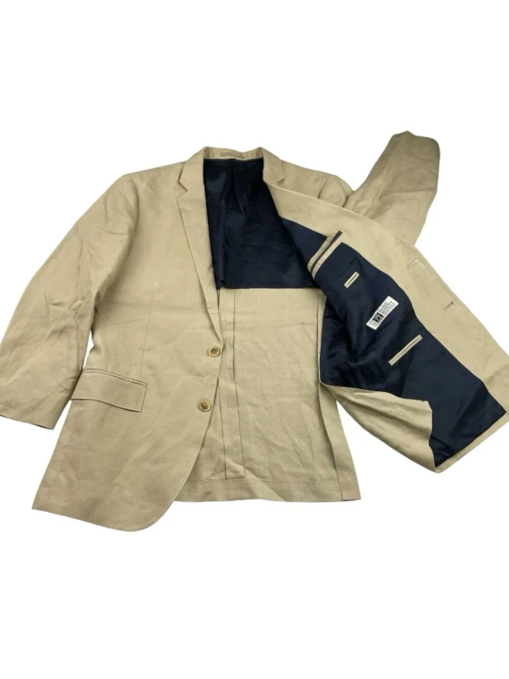 J.Crew Men’s Ludlow 100% Irish Linen 2-Button Blazer Khaki/Tan • 40R